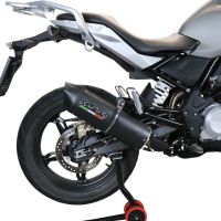 Escape compatible con Bmw G 310 Gs 2017-2021, Furore Evo4 Nero, Escape completo, no legal para países de la UE, con db killer extraíble 