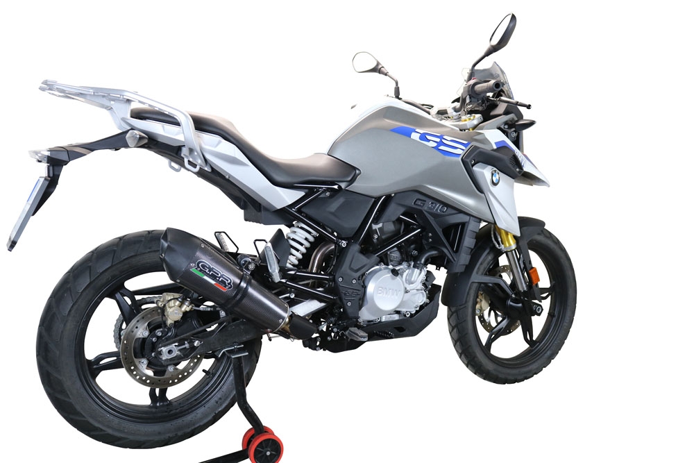 Escape compatible con Bmw G 310 Gs 2017-2021, GP Evo4 Poppy, Escape completo, no legal para países de la UE, con db killer extraíble 