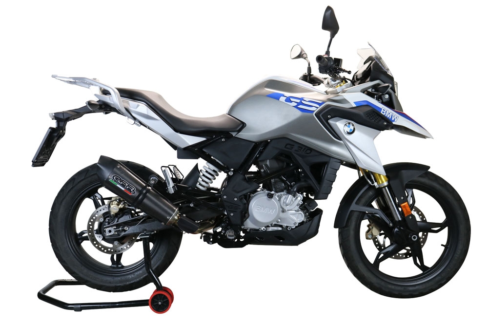 Escape compatible con Bmw G 310 Gs 2017-2021, GP Evo4 Poppy, Escape completo, no legal para países de la UE, con db killer extraíble 