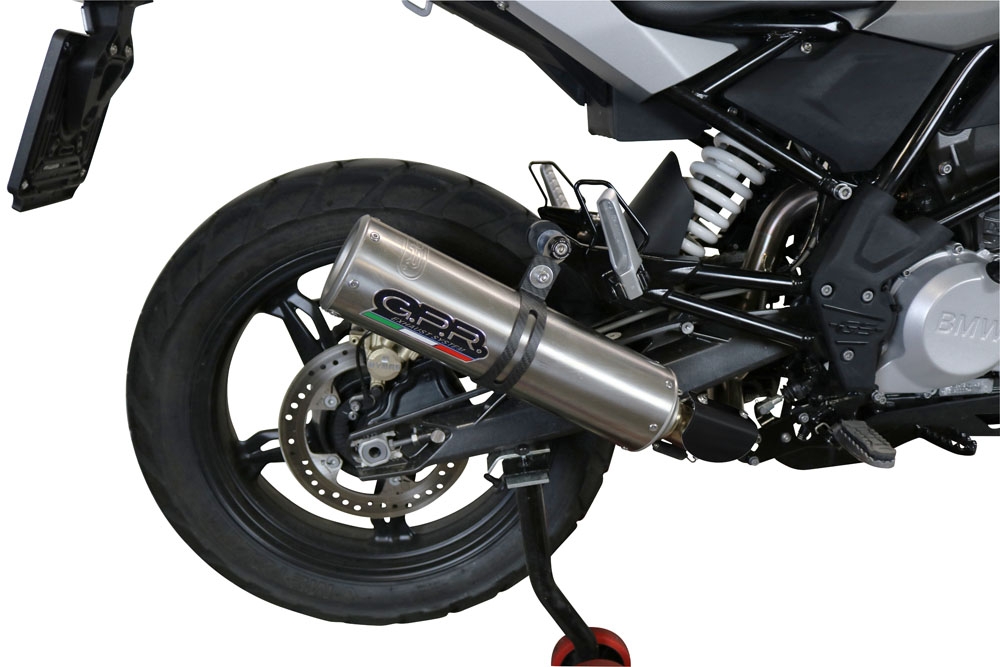 Escape compatible con Bmw G 310 Gs 2022-2024, M3 Inox , Escape completo, no legal para países de la UE, con db killer extraíble 