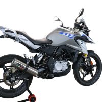 GPR escape compatible con  Bmw G 310 Gs 2017-2021, M3 Titanium Natural, Escape completo homologado y legal,con catalizador incluido db killer extraíble 