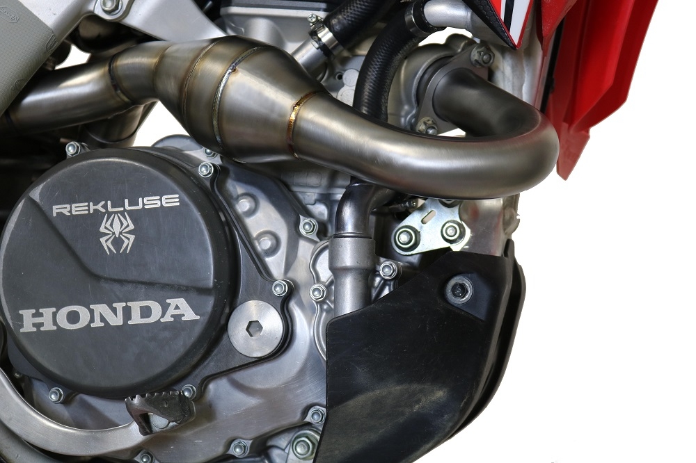 Escape compatible con Honda Crf 450 R-RX 2017-2020, Pentacross Inox, Escape racing, linea completa, doble silenciador con db killer extraible 