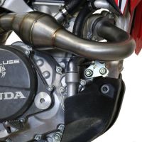Escape compatible con Honda Crf 450 R-RX 2017-2020, Pentacross Inox, Escape racing, linea completa, doble silenciador con db killer extraible 