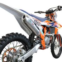 Escape compatible con Gas Gas EX 450F 2021-2023, Pentacross Inox, Escape completo racing, incluyendo colector y db killer desmontable, sin homologación 