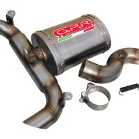 Escape compatible con Suzuki GSR 400 2006-2011, Alluminio Ghost, Escape legal, homologado, silenciador con db killer desmontable y tubo de conexión específico 