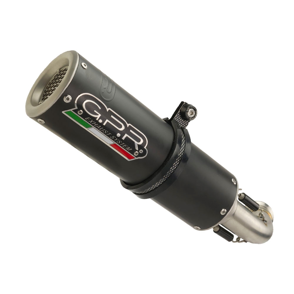 Escape compatible con Benelli Bn 125 2018-2020, M3 Black Titanium, Escape completo, no legal para países de la UE, con db killer extraíble 