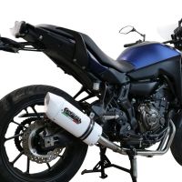 Escape compatible con Yamaha Tracer 7 2021-2024, Albus Ceramic, Escape completo, no legal para países de la UE, con db killer extraíble 