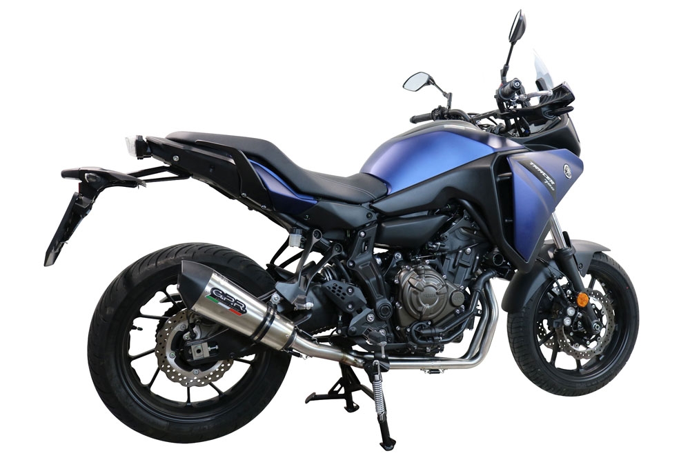 Escape compatible con Yamaha Tracer 700 2016-2019, Gpe Ann. titanium, Escape completo, no legal para países de la UE, con db killer extraíble 