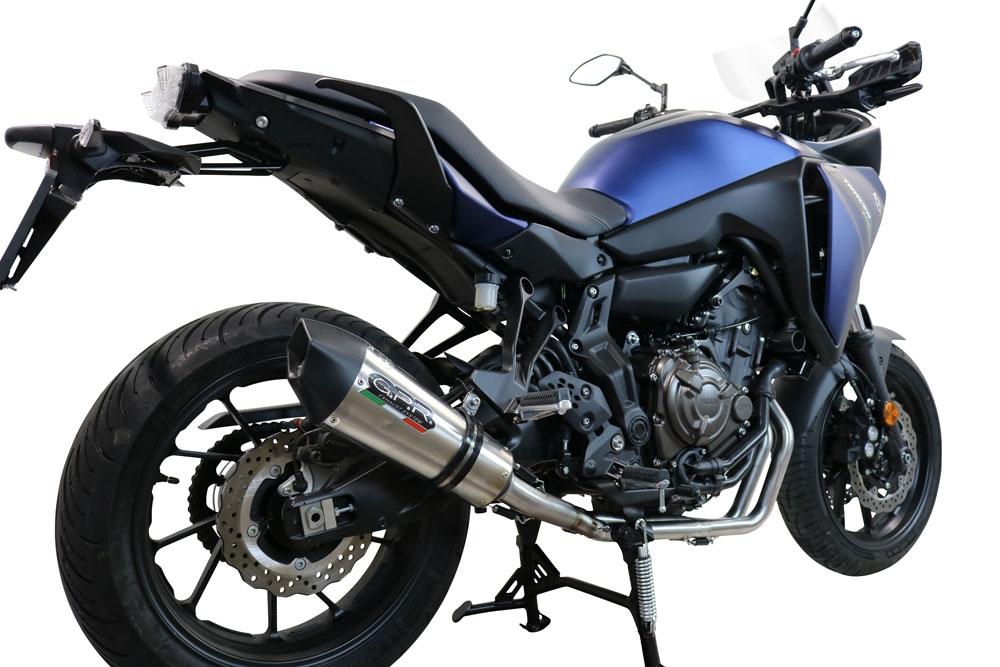Escape compatible con Yamaha Tracer 700 2016-2019, Gpe Ann. titanium, Escape completo, no legal para países de la UE, con db killer extraíble 