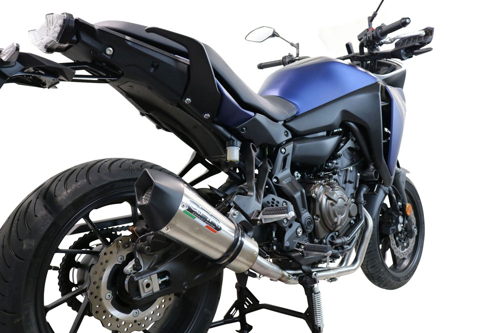 Escape compatible con Yamaha Tracer 700 2016-2019, Gpe Ann. titanium, Escape completo, no legal para países de la UE, con db killer extraíble 