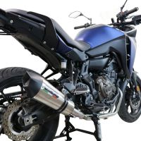 Escape compatible con Yamaha Tracer 700 2016-2019, Gpe Ann. titanium, Escape completo, no legal para países de la UE, con db killer extraíble 