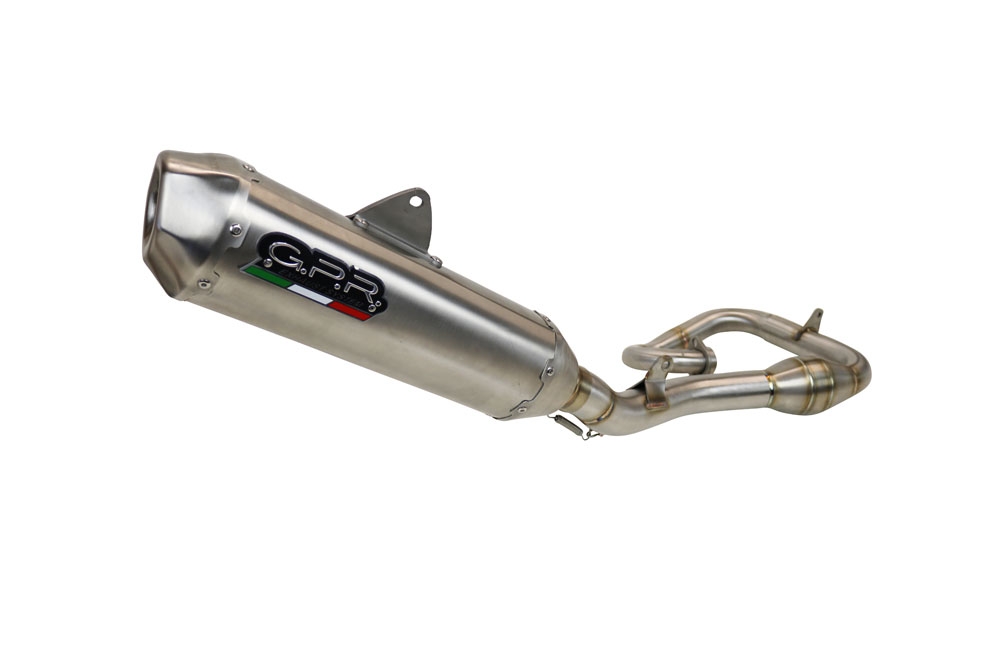 Escape compatible con Kawasaki Kx 450 F 2019-2020, Pentacross Inox, Escape completo racing, incluyendo colector y db killer desmontable, sin homologación 