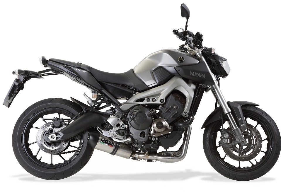 Escape compatible con Yamaha Mt-09 2017-2020, Gpe Ann. titanium, Escape completo, no legal para países de la UE, con db killer extraíble 