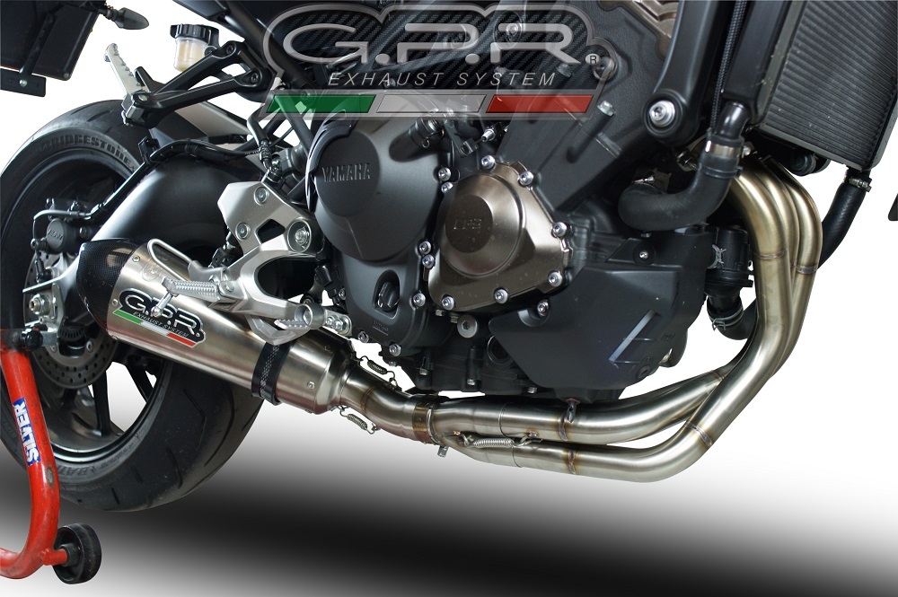 Escape compatible con Yamaha Mt-09 2017-2020, Gpe Ann. titanium, Escape completo, no legal para países de la UE, con db killer extraíble 