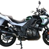 GPR escape compatible con  Kawasaki Versys 1000 I.E. 2021-2024, New Grand Prix Evo Poppy, Escape legal, homologado, silenciador con db killer desmontable y tubo de conexión específico 