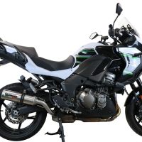 Escape compatible con Kawasaki Versys 1000 I.E. 2019-2020, M3 Inox , Escape legal, homologado, silenciador con db killer desmontable y tubo de conexión específico 