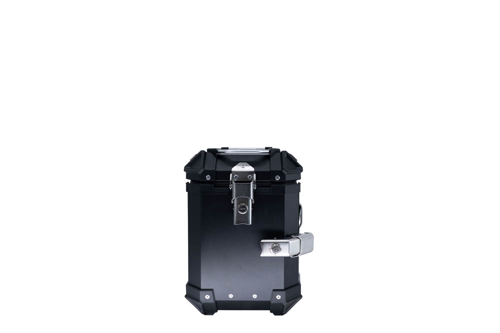 GPR TECH Par de maletas laterales en aluminio sin rack específico, color negro  Capacidad 38 LT. + 38 LT. Capacidad 38 LT. + 38 LT.
