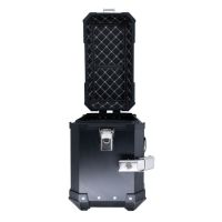 GPR TECH Par de maletas laterales en aluminio sin rack específico, color negro  Capacidad 38 LT. + 38 LT. Capacidad 38 LT. + 38 LT.