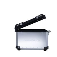 GPR TECH Par de maletas laterales en aluminio sin rack específico, color plata Capacidad 38 LT. + 38 LT. Capacidad 38 LT. + 38 LT.