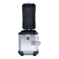 GPR TECH Par de maletas laterales en aluminio sin rack específico, color plata Capacidad 38 LT. + 38 LT. Capacidad 38 LT. + 38 LT.