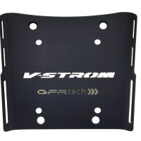 Baúl GPR TECH compatible con  Suzuki V-Strom Dl 650 2012/2016 e3 Baúl Alpi-Tech en aluminio, color negro con placa específica incluida Capacidad Litros 55