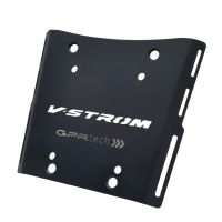 GPR TECH compatible con  Suzuki V-Strom Dl 650 2012/2016 e3 Placa de fijación específica Top Case ALPITECH 55 LT compatible con portaequipajes original, fabricada en acero inoxidable con 4 puntos de anclaje