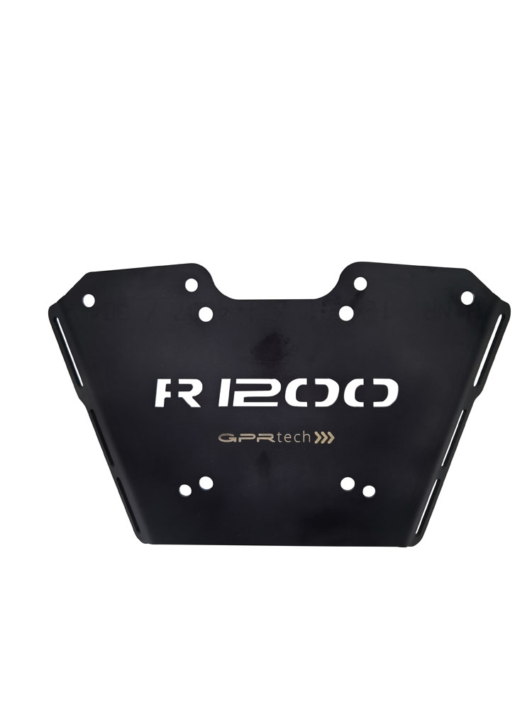 Baúl GPR TECH compatible con  Bmw R 1250 R - Rs 2019/2020 e4 Baúl Alpi-Tech en aluminio, color negro con placa específica incluida Capacidad Litros 55