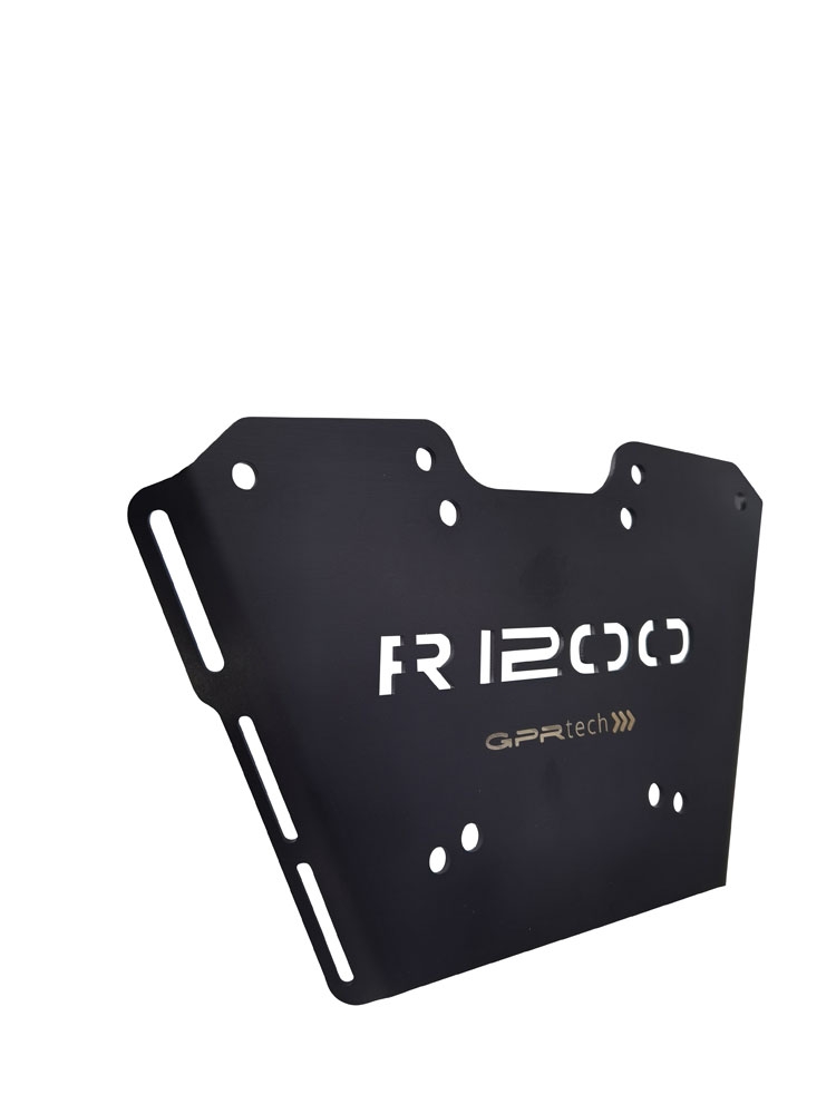 Baúl GPR TECH compatible con  Bmw R 1250 R - Rs 2019/2020 e4 Baúl Alpi-Tech en aluminio, color negro con placa específica incluida Capacidad Litros 55
