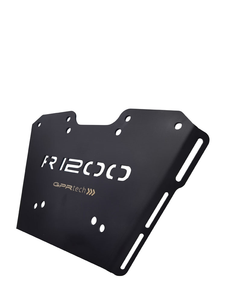 Baúl GPR TECH compatible con  Bmw R 1250 R - Rs 2019/2020 e4 Baúl Alpi-Tech en aluminio, color negro con placa específica incluida Capacidad Litros 55