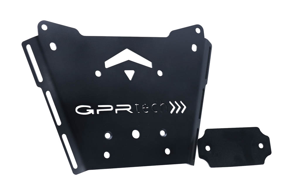 Baúl GPR TECH compatible con  Bmw R 1250 Rt 2019/2020 e4 Baúl Alpi-Tech en aluminio, color negro con placa específica incluida Capacidad Litros 55