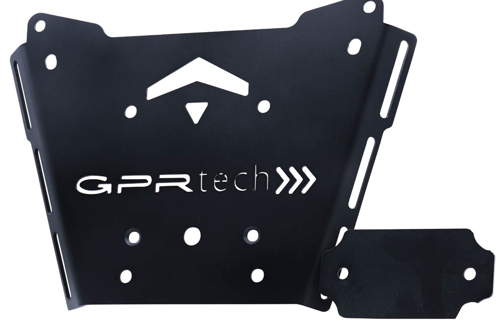 Baúl GPR TECH compatible con  Bmw R 1250 Rt 2019/2020 e4 Baúl Alpi-Tech en aluminio, color negro con placa específica incluida Capacidad Litros 55