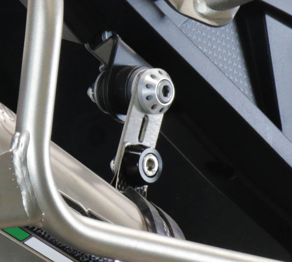 Escape compatible con Aprilia Tuareg 660 2021-2024, GP Evo4 Titanium, Escape legal, homologado, silenciador con db killer desmontable y tubo de conexión específico 