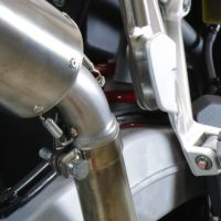 Escape compatible con Aprilia Tuareg 660 2021-2024, GP Evo4 Titanium, Escape legal, homologado, silenciador con db killer desmontable y tubo de conexión específico 