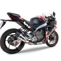 GPR escape compatible con  Aprilia RS 457 2024-2025, New Grand Prix Evo Titanium, Escape completo homologado y legal,con catalizador incluido db killer extraíble 