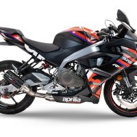 GPR escape compatible con  Aprilia RS 457 2024-2025, M3 Black Titanium, Escape completo, no legal para países de la UE, con db killer extraíble 