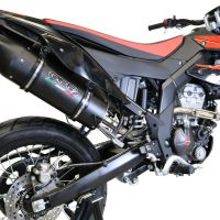 GPR escape compatible con  Aprilia Sx 125 2018-2020, Furore Evo4 Nero, Escape homologado, legal, con db killer extraíble, tubo de conexión y catalizador 