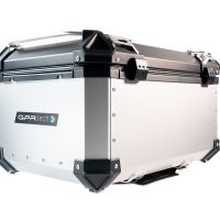 Baúl GPR TECH compatible con  Benelli Trk 125 2019/2023 Baúl Alpi-Tech en aluminio color plata con placa específica incluida Capacidad Litros 55