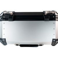 Baúl GPR TECH compatible con  Benelli Trk 125 2019/2023 Baúl Alpi-Tech en aluminio color plata con placa específica incluida Capacidad Litros 55