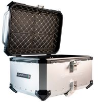 GPR TECH BAUL ALPI-TECH 55 LT. PLATA Baúl superior Top Case de aluminio color plata con placa universal incluida Capacidad Litros 55