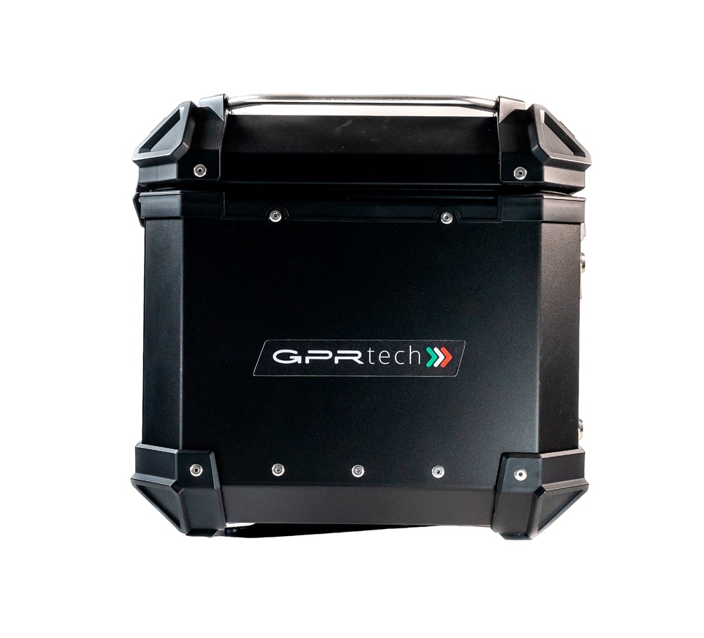 Baúl GPR TECH compatible con  Bmw F 800 Gs 2008/2015 Baúl Alpi-Tech en aluminio, color negro con placa específica incluida Capacidad Litros 45