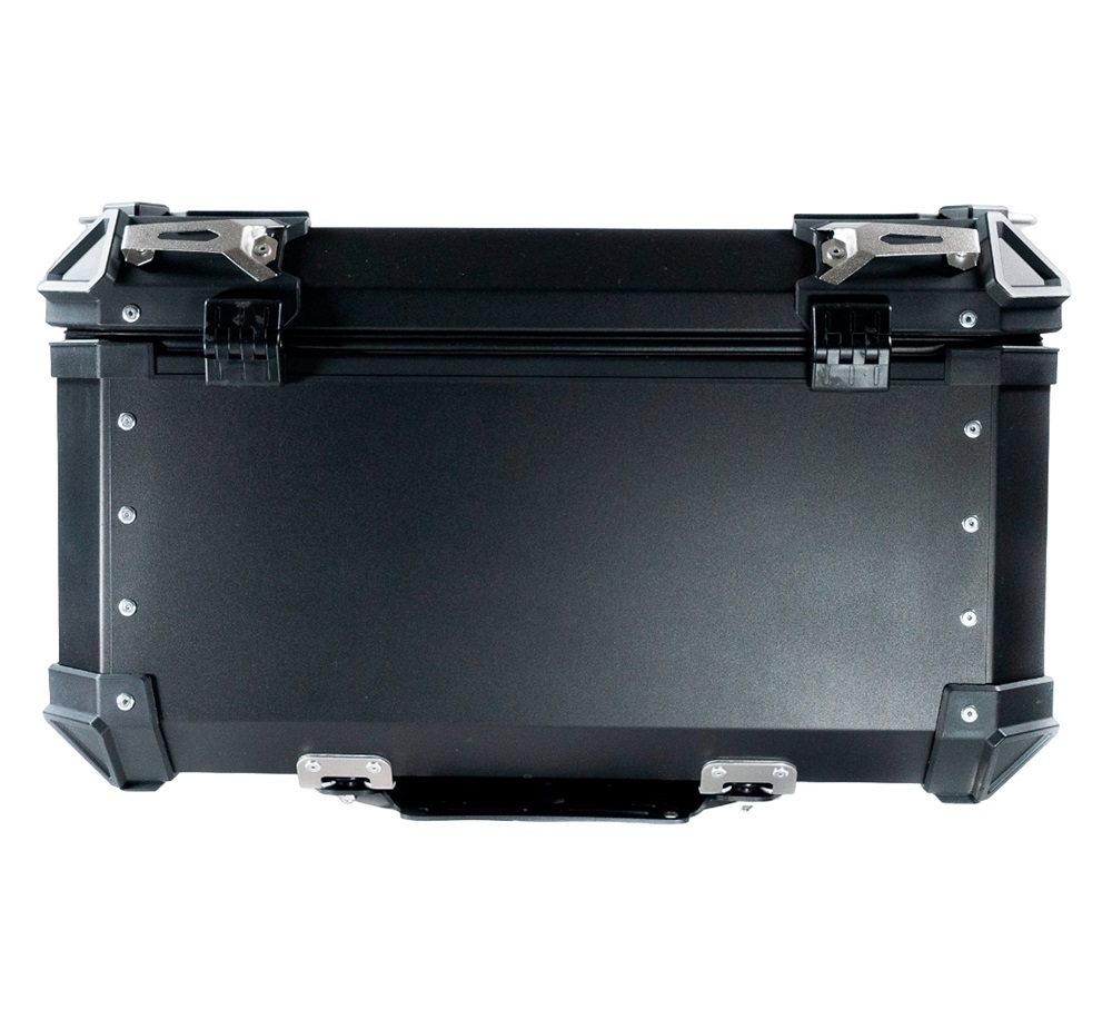 Baúl GPR TECH compatible con  Benelli Trk 502 2017/2020 e4 Baúl Alpi-Tech en aluminio, color negro con placa específica incluida Capacidad Litros 55