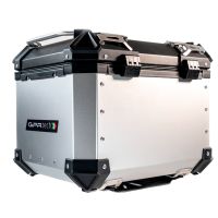 GPR TECH BAUL ALPI-TECH 45 LT. PLATA Baúl superior Top Case de aluminio, respaldo blando incluido, color plata con placa universal incluida Capacidad Litros 45