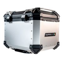 GPR TECH BAUL ALPI-TECH 45 LT. PLATA Baúl superior Top Case de aluminio, respaldo blando incluido, color plata con placa universal incluida Capacidad Litros 45