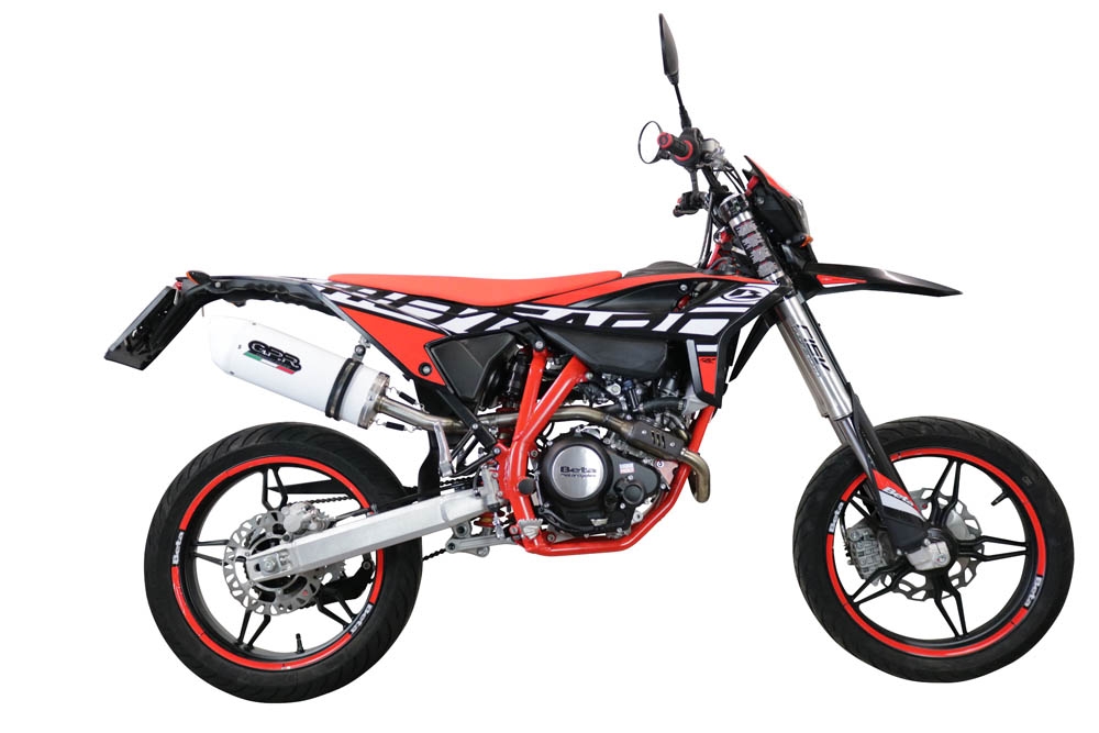 Escape compatible con Beta RR 125 4T Enduro 2021-2024, Albus Evo4, Escape homologaedo, legal para mercados fuera de la UE, incluido tubo de enlace y db killer extraíble 