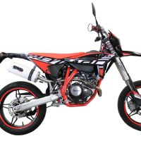 Escape compatible con Beta RR 125 4T Enduro 2021-2024, Albus Evo4, Escape homologaedo, legal para mercados fuera de la UE, incluido tubo de enlace y db killer extraíble 