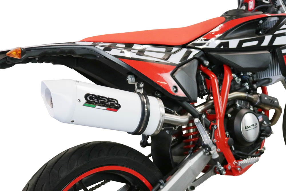 Escape compatible con Beta RR 125 4T Enduro 2021-2024, Albus Evo4, Escape homologaedo, legal para mercados fuera de la UE, incluido tubo de enlace y db killer extraíble 