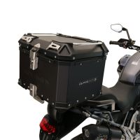 Baúl GPR TECH compatible con  Triumph Tiger 900 2020/2023 e5 Baúl Alpi-Tech en aluminio, color negro con placa específica incluida Capacidad Litros 45