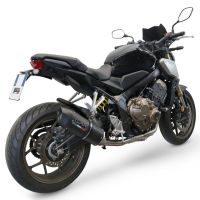 Escape compatible con Honda Cbr 650 R 2019-2020, Furore Evo4 Nero, Escape completo, no legal para países de la UE, con db killer extraíble 