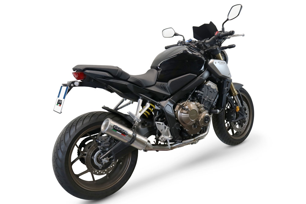 Escape compatible con Honda Cbr 650 F 2017-2018, M3 Inox , Escape completo, no legal para países de la UE, con db killer extraíble 