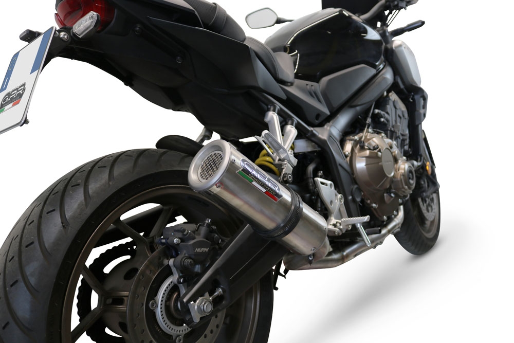 Escape compatible con Honda Cbr 650 F 2017-2018, M3 Inox , Escape completo, no legal para países de la UE, con db killer extraíble 